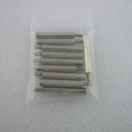 10本セット  M3×30+6 オス-メス 金属六角スペーサー   ( ZHW-409 )