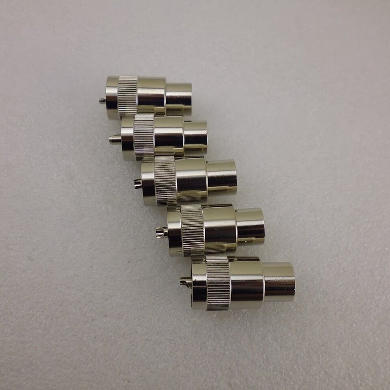 5個セット 8D-FB / 8D-2V用 UHF型 同軸コネクタプラグ（オス） ( ZHW