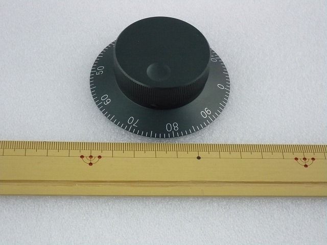 たつのみ アルミ削りだし大型ダイヤルツマミ 黒 祐徳電子オリジナル ( ZHW-116