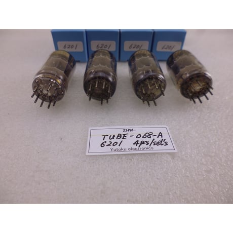 4本組 真空管 6201 メーカー不明 中古 青箱 ( ZHW-TUBE-068-A )