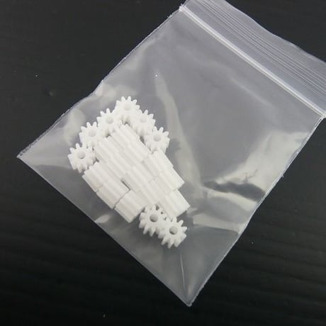 20個セット  モジュール 0.5  /  歯数10 ピニオン 軸径Φ2.0  ( ZHW-TOY-007 )