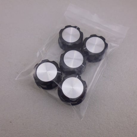 5個セット  黒ツマミ Φ33 (大)  ORIGINAL AL  ( ZHW-814 )
