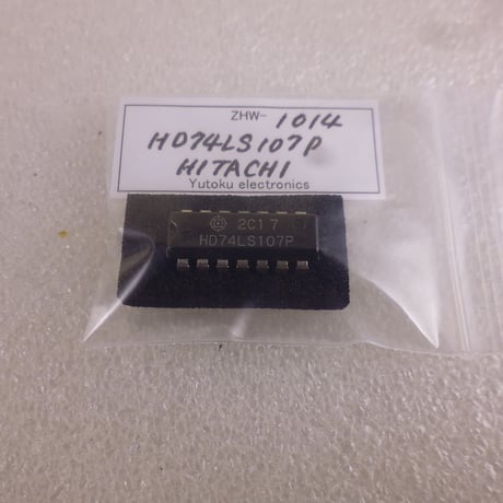 TTL IC HD74LS107P  HITACHI ( ZHW-1014 )