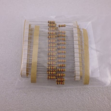 100本セット  1KΩ - 1/2W 炭素被膜 ( カーボン )抵抗 ( ZHW-670 )