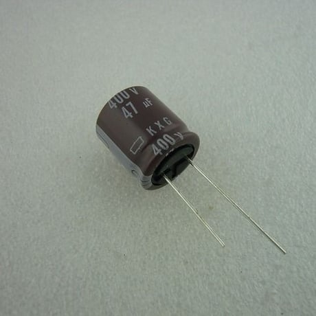 47μF / 400V  立形電解コンデンサ  日本ケミコン製  ( ZHW-259 )
