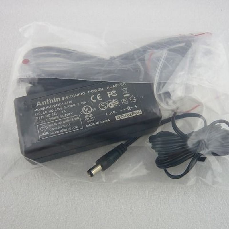 DC24V-1A ACアダプター( AC POWERケーブル付 ) ( ZHW-ETC-