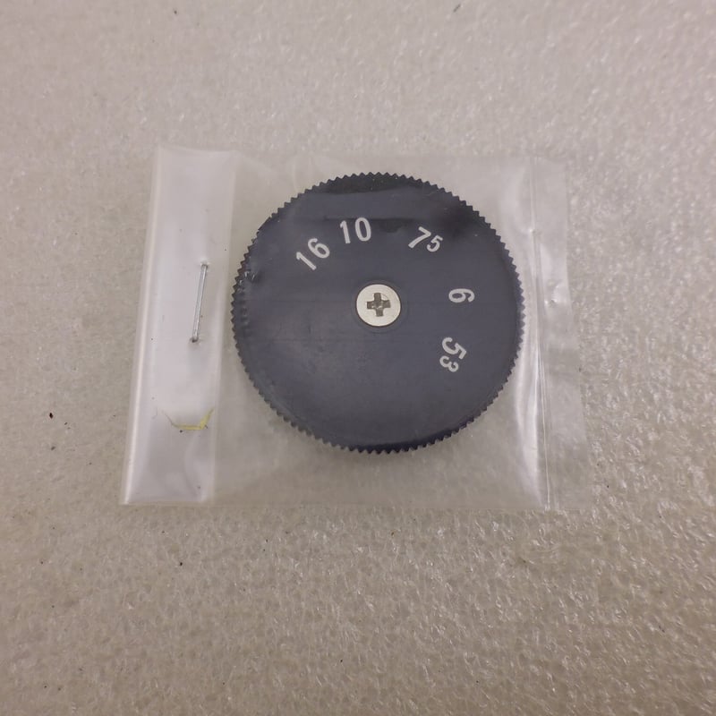 AM用 PVC DIALつまみ 色：黒2 Φ33 取付ネジ付 ( ZHW-ETC-699 )