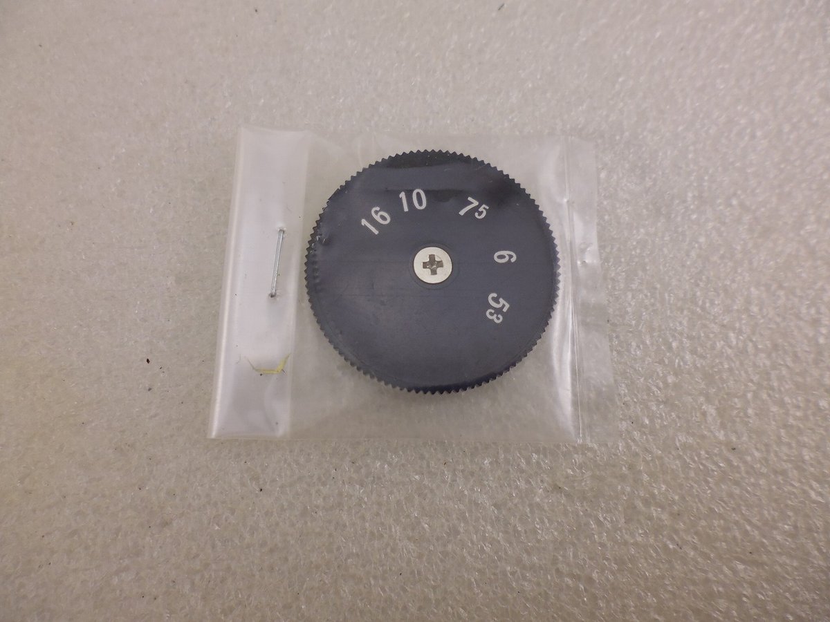 AM用 PVC DIALつまみ 色：黒2 Φ33 取付ネジ付 ( ZHW-ETC-699 )