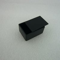 2個セット  36.5×26.5×16.5mm MINI PLASTIC CASE  色：黒 ( ZHW-381 )
