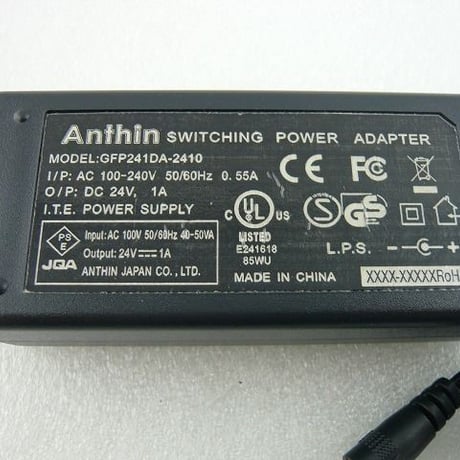 DC24V-1A   ACアダプター( AC POWERケーブル付 )  ( ZHW-ETC-137 )