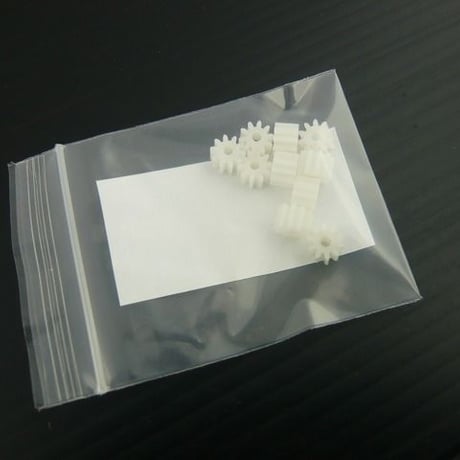 10個セット  モジュール 0.6  /  歯数10 ピニオン 軸径：Φ2.0  ( ZHW-TOY-016 )