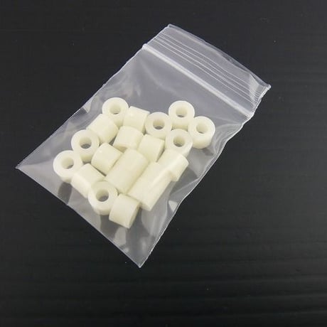 20個セット  Φ7-M3-L5 プラスチックスペーサー   ( ZHW-229 )