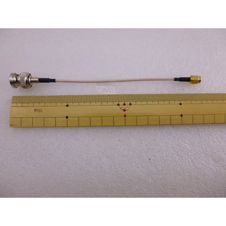SMAP（オス）-BNCP（オス） ケーブル  RG316/U使用  ケーブル長：150mm ( ZHW-568 )