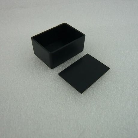 2個セット  36.5×26.5×16.5mm MINI PLASTIC CASE  色：黒 ( ZHW-381 )