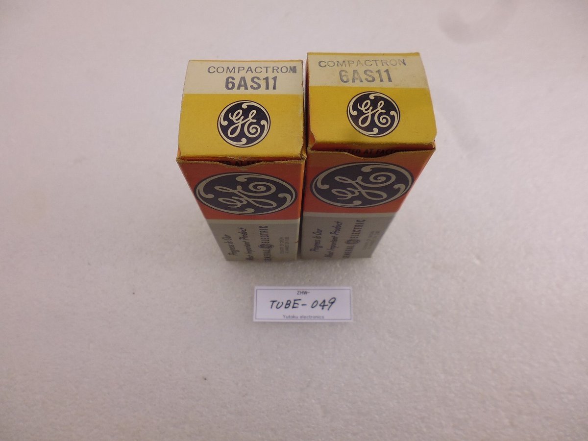 真空管 2本組 GE 6AS11 (元箱付) ( ZHW-TUBE-049 ) | 高品質