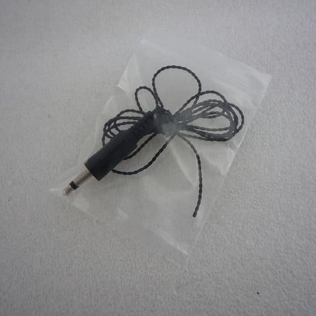 ツイストペア　イヤホン線　先端Φ3.5モノプラグ付  L=1m ( ZHW-ETC-213 )