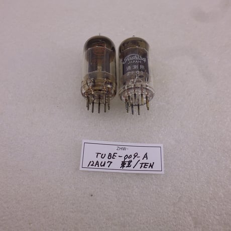 2本組 真空管 12AU7 東芝（元箱 ) & TEN ( 青箱 ) 中古 ( ZHW-TUBE-009-A )