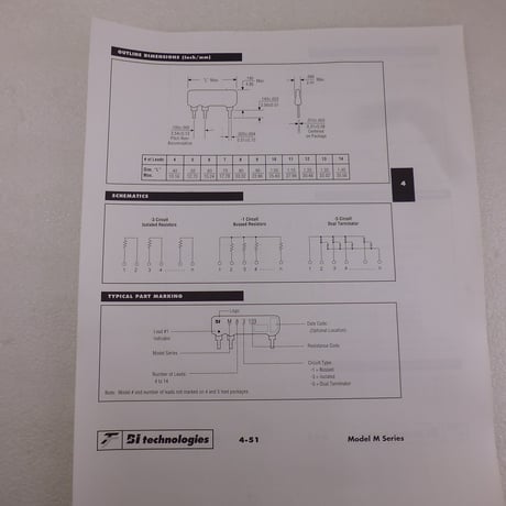 10個セット BI TECH M9-1-682J 6.8KΩ抵抗アレー(1回路8素子) (ZHW-ETC-637)