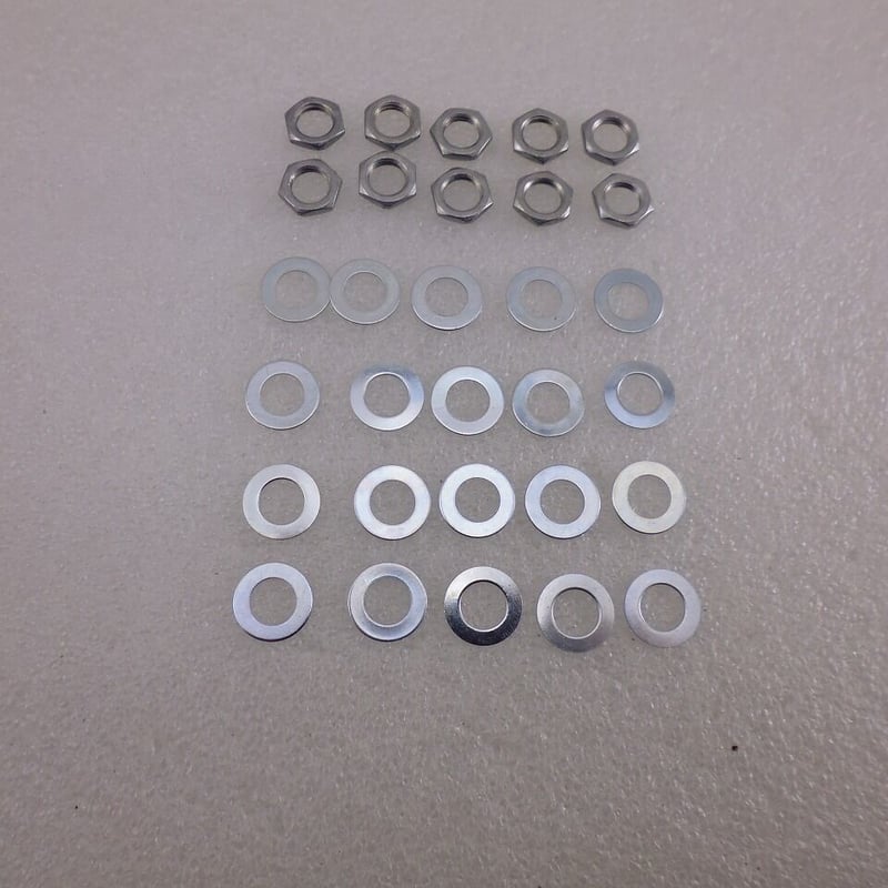 10個セット M7 ボリューム用ナット＋ワッシャー ( ZHW-582