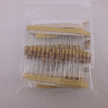 100本セット  1KΩ - 1W 炭素被膜 ( カーボン )抵抗 ( ZHW-671 )