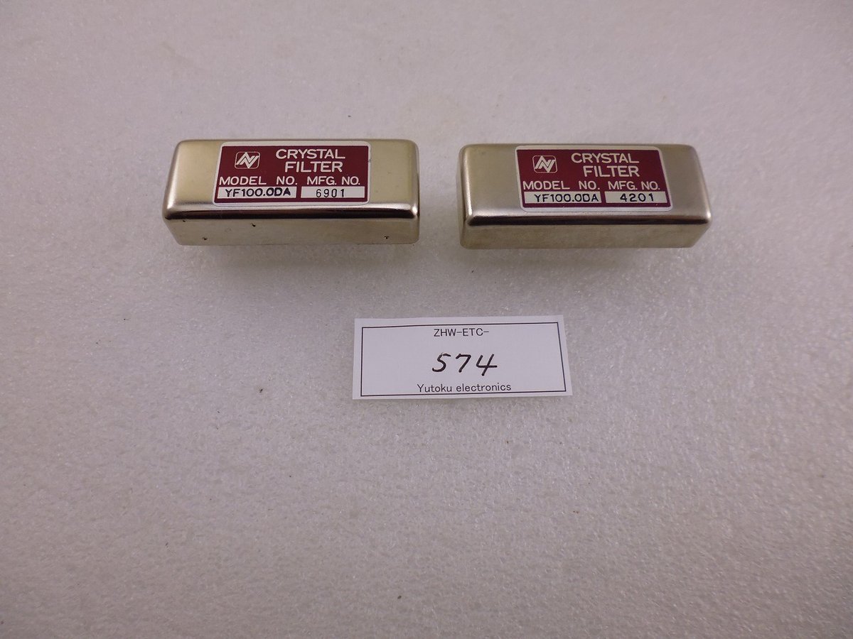 2個セットJRC YF100.0DA クリスタルフィルター ( ZHW-ETC-574 ) |
