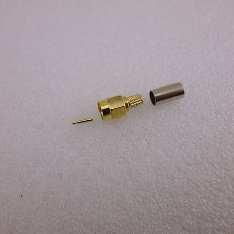 圧接（圧着）型 RG142 / 3D-2V用  SMA型同軸コネクタ プラグ （オス）( ZHW-720 )