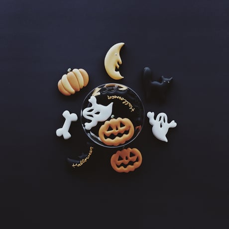 Halloween cookies case