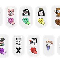 ブスのネイルシール5
