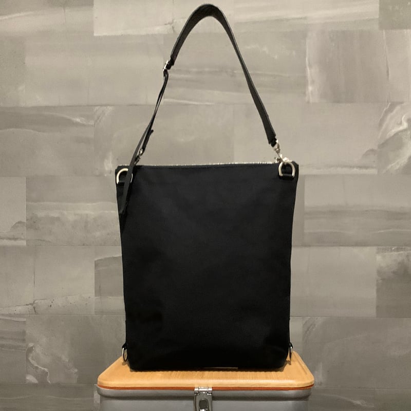 ARUMO デルタバッグ スモール / ブラックキャンバス x レザー | ARUMO