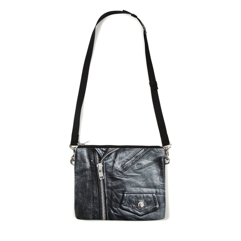 ARUMO トロンプルイユサコッシュ/ ブラックレザージャケット | ARUMO