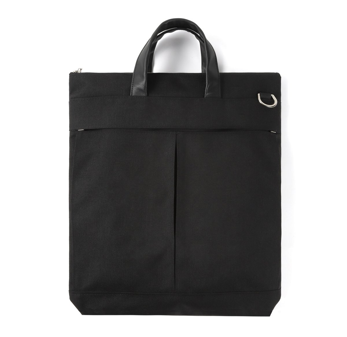 【中古美品】ARUMO(アルモ)  トートバッグ  カモフラ×ブラック ARUMO デルタバッグ ミディアム / ブラックキャンバス x レザー