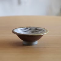 小鹿田焼 柳瀬晴夫窯 7寸中深皿 和食器 民藝 飛び鉋 釉薬 器 うつわ