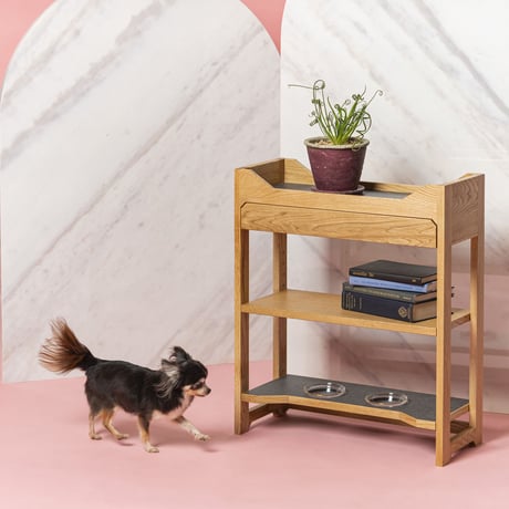 COMODO ラック 天然木 ペット用品 ペット家具 ペット用品 犬 猫 ねこ 高級感 上質 インテリア 国産 フードボウル