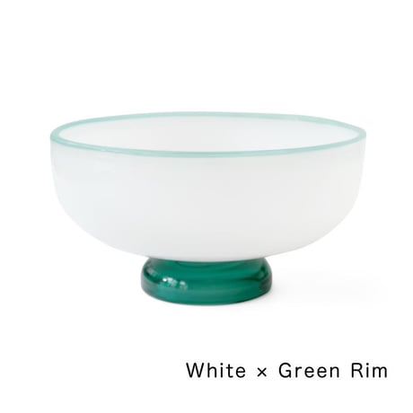 SNOW BOWL amabro アマブロ スノ―ボウル ミルクガラス デザートボウル 耐熱ガラス 電子レンジ可 食洗器可 かき氷 アイス 器 食器 緑 アンバー うつわ テーブルコーディネート