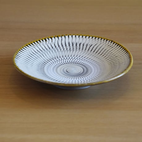 小鹿田焼 坂本庸一窯 6寸皿 和食器 民藝 飛び鉋 釉薬 プレート 器 うつわ 飛び鉋 焼物 陶芸 ギフト プレゼント 結婚祝い 新築祝い