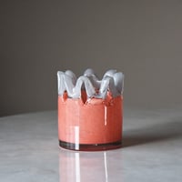 フラワーベース Hanna Medium サイズ ハンナ 花瓶 ギフト ガラス インテリア ドライフラワー オブジェ お花 置物 ペールカラー グラデーション ハンドメイド アート バイカラー 雑貨