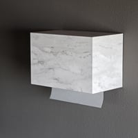 ペーパータオルホルダー Paper Towel Dispenser 大理石調 ホワイト 白 石目 石調 小判 中判 壁掛け ペーパータオル ケース ディスペンサー トイレ 洗面所 業務用 おしゃれ