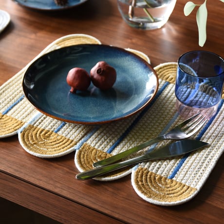 COTTON PLACE MAT 4Panel amabro アマブロ コットン プレイス マット 4パーツ ランチョンマット テーブルコーディネート 食卓 コンパクト おしゃれ お家カフェ ランチ