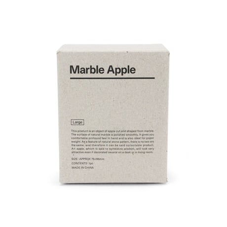 Marble Apple【Stripe】Ｌサイズ マーブルアップル L ラージ ストライプ 天然大理石 オブジェ 置物 ペーパーウェイト りんご インテリア雑貨 ディスプレイ ギフト プレゼント