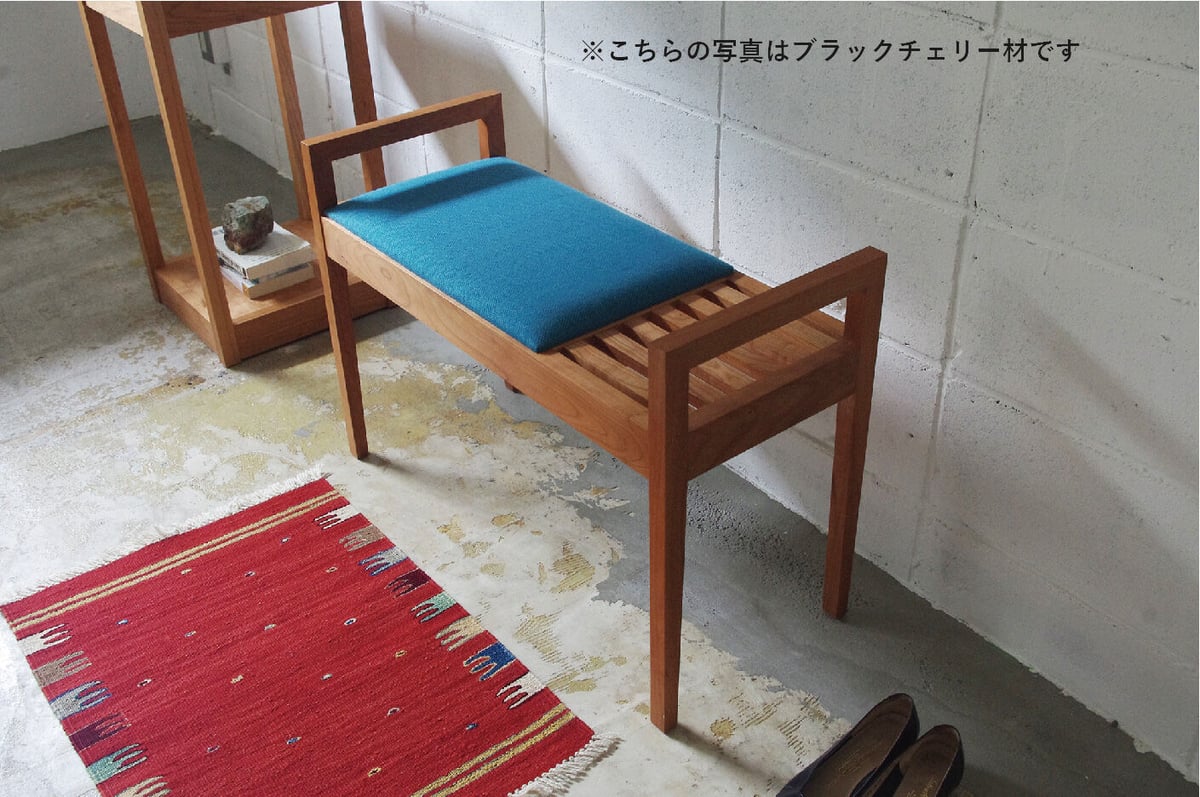 Elna ベンチスツール/オーク材【配送料込み/軒先渡し】エントランス