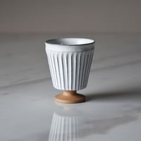 丹波焼 雅峰窯 ゴブレット ホワイト｜Tamba Pottery gahougama goblet 日本六古窯 丹波立杭焼 器 コップ カップ 湯呑み 陶器 焼物 窯元 ギフト プレゼント 結婚祝い