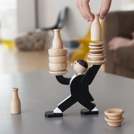 Don’t Tip The Waiter Stacking Game ドントティップザウェイタースタッキングゲーム バランスゲーム 木のおもちゃ 知育玩具 キッカーランド ギフト プレゼント 誕生日