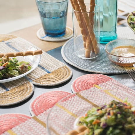 COTTON PLACE MAT 4Panel amabro アマブロ コットン プレイス マット 4パーツ ランチョンマット テーブルコーディネート 食卓 コンパクト おしゃれ お家カフェ ランチ