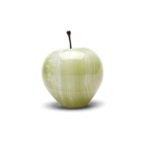 Marble Apple【Stripe】Ｌサイズ マーブルアップル L ラージ ストライプ 天然大理石 オブジェ 置物 ペーパーウェイト りんご インテリア雑貨 ディスプレイ ギフト プレゼント