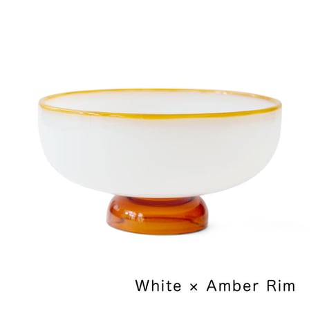 SNOW BOWL amabro アマブロ スノ―ボウル ミルクガラス デザートボウル 耐熱ガラス 電子レンジ可 食洗器可 かき氷 アイス 器 食器 緑 アンバー うつわ テーブルコーディネート