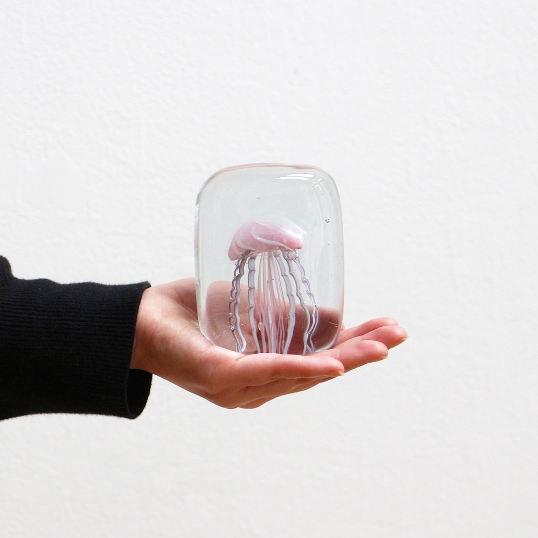Jellyfish Paper Weight【Square/Pink】ジェリーフィッシュ ペー
