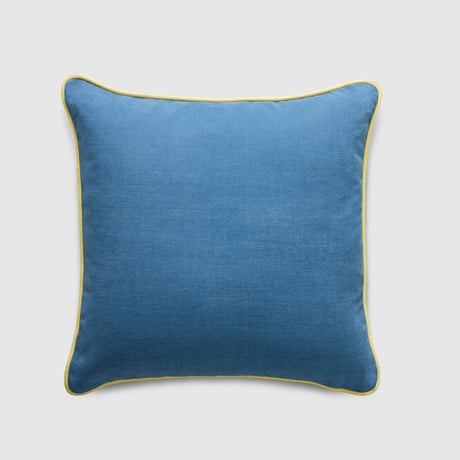 Piping Cushion カバー 40cm パイピング 正方形 四角クッション インテリア コーディネート アクセント ボンボン フリンジ 背あて 腰あて ホテルライク