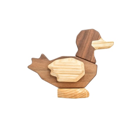 FABLEWOOD【THE DUCK】 ファブルウッド ダック 木のおもちゃ 知育玩具 ウッドトイ オブジェ マグネット ギフト プレゼント 出産祝い 誕生日祝い 男の子 女の子 1歳 2歳