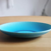 信楽焼 皿A（L）トルコブルー プレート 陶器 和食器 陶芸 釉薬 焼物 窯元 水色 青 ギフト プレゼント 結婚祝い 新築祝い