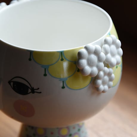EVA flower pot【イエロー】エヴァ フラワーベース BJORN WIINBLAD ビヨン ヴィンブラッド 花瓶 花 北欧 デンマーク コペンハーゲン 女性 オブジェ 置物 飾り 黄色